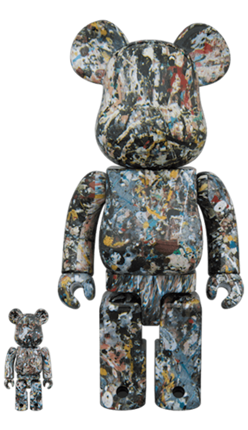 Bearbrick x Jackson Pollock Studio Ver2.0 100% & 400% Set 'Multi'