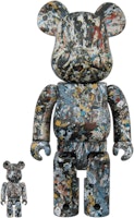 Bearbrick x Jackson Pollock Studio Ver2.0 100% & 400% Set 'Multi' Bearbrick x Jackson Pollock Studio Ver2.0 100% & 400% Set 'Multi'