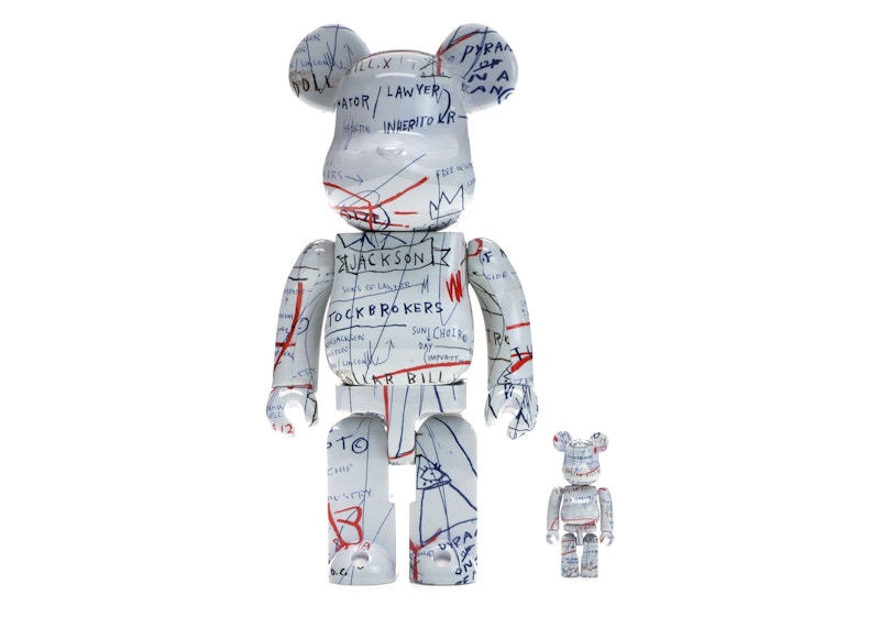 Bearbrick x Jean-Michel Basquiat #2 100% & 400% Set 'White'