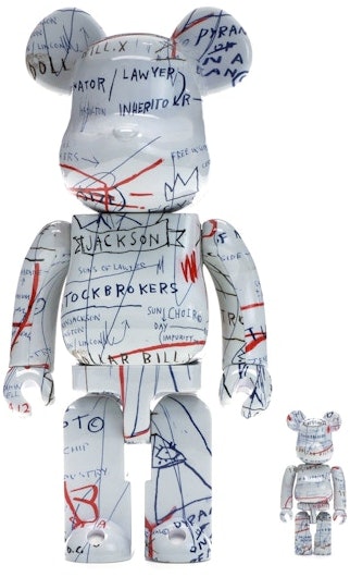 bearbrick-jean-michel-basquiat-2-100-and-400-set-white
