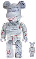 Bearbrick x Jean-Michel Basquiat #2 100% & 400% Set 'White' Bearbrick x Jean-Michel Basquiat #2 100% & 400% Set 'White'