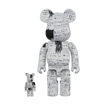 Bearbrick Jean-Michel Basquiat 3 100% & 400% Set 'White'