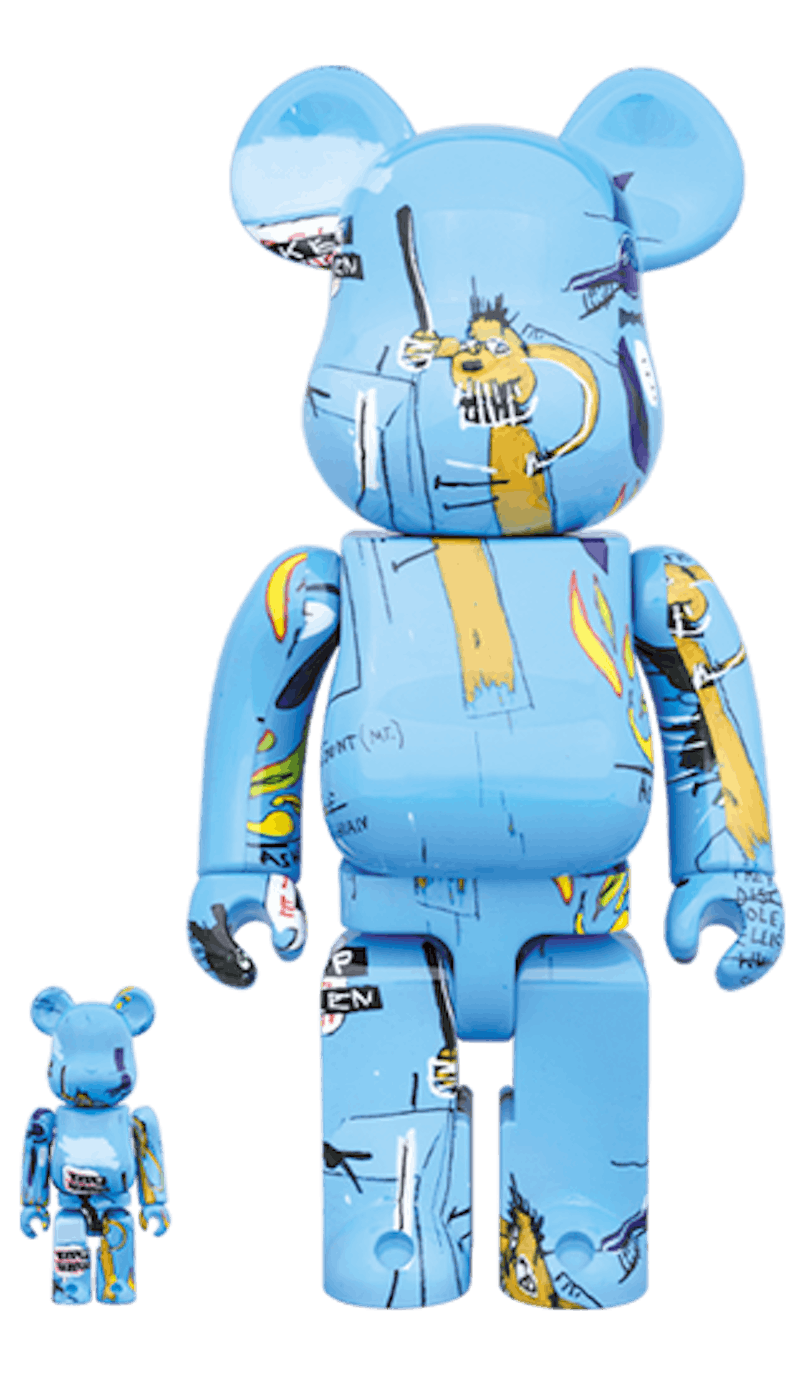Bearbrick x Jean-Michel Basquiat #4 100% & 400% Set 'Blue'