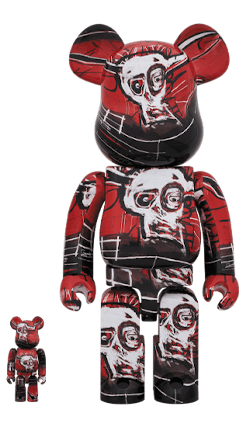 Bearbrick x Jean-Michel Basquiat #5 100% & 400% Set 'Red'