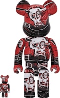 Bearbrick x Jean-Michel Basquiat #5 100% & 400% Set 'Red' Bearbrick x Jean-Michel Basquiat #5 100% & 400% Set 'Red'
