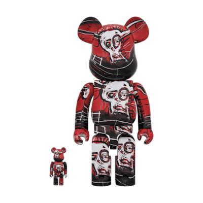 Bearbrick Jean-Michel Basquiat #5 100% & 400% Set 'Red'