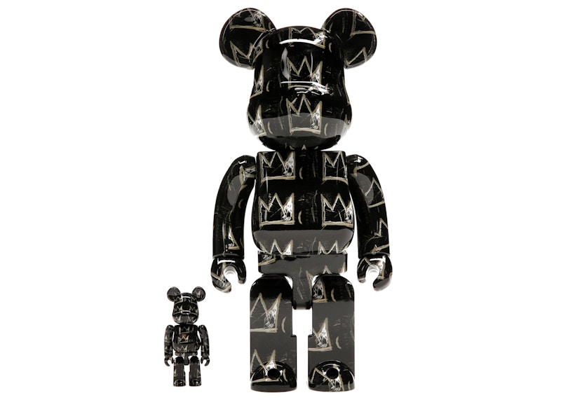 Bearbrick x Jean-Michel Basquiat #8 100% & 400% Set 'Black'