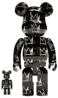 Bearbrick x Jean-Michel Basquiat #8 100% & 400% Set 'Black' Bearbrick x Jean-Michel Basquiat #8 100% & 400% Set 'Black'
