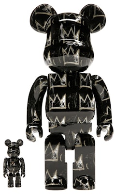 Bearbrick x Jean-Michel Basquiat #8 100% & 400% Set 'Black' Buy Bearbrick x Jean-Michel Basquiat #8 100% & 400% Set 'Black'