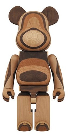bearbrick-karimoku-layered-wood-1000-wood
