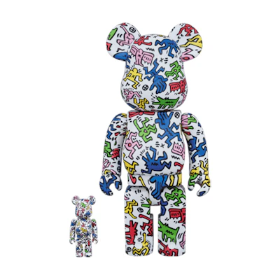 Bearbrick Keith Haring 100% & 400% Set 'Multi'