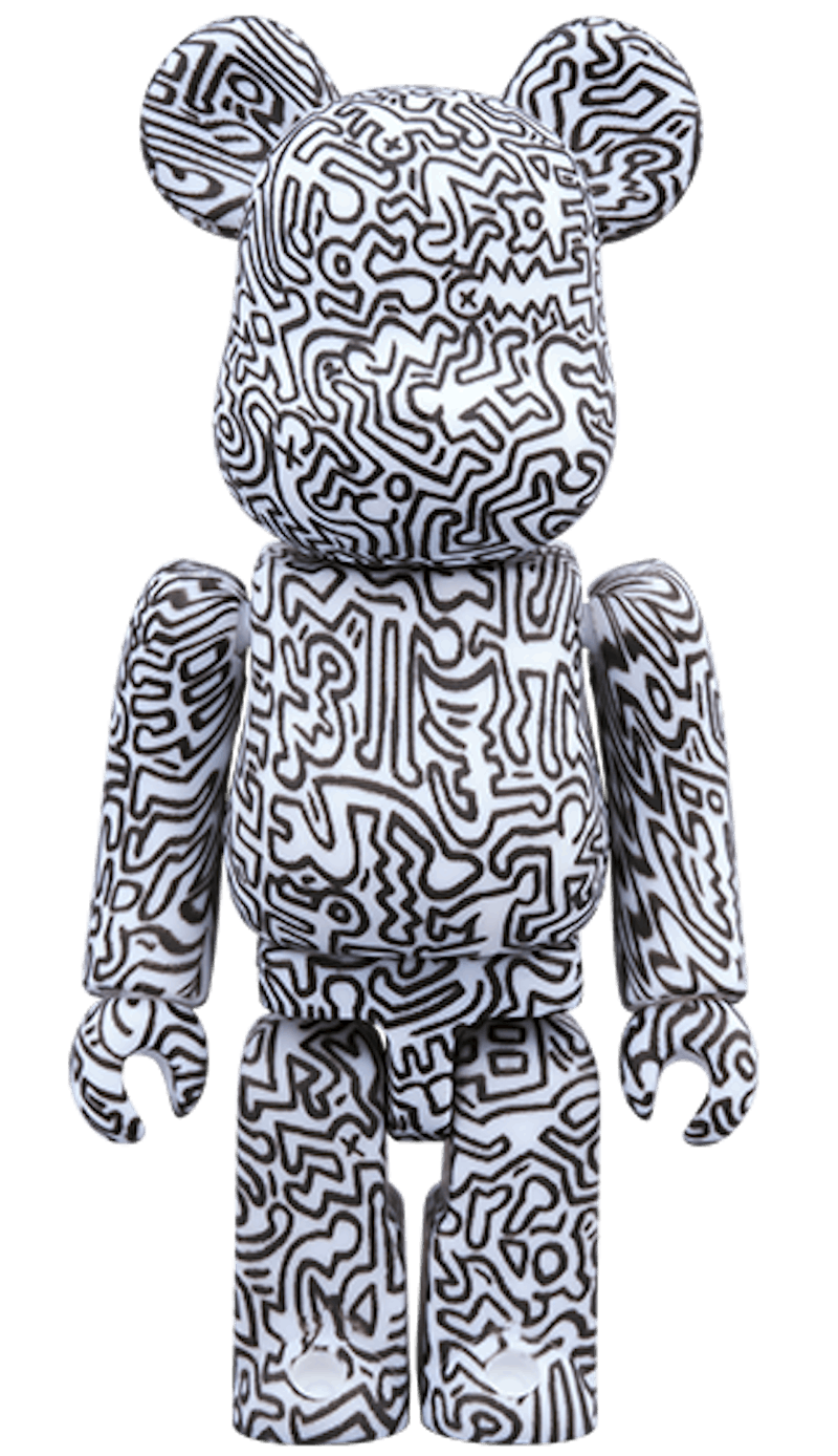 Order Bearbrick x 基思哈林 #4 100% & 400% 套装 '白色'