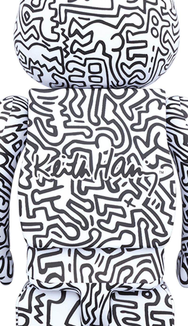 Lookbook Bearbrick x 基思哈林 #4 100% & 400% 套装 '白色'
