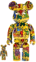 Bearbrick x Keith Haring #5 100% & 400% Set Bearbrick x Keith Haring #5 100% & 400% Set
