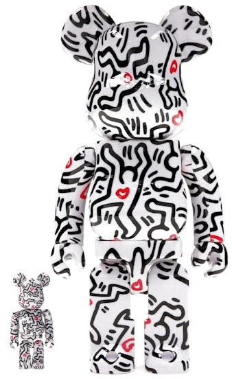 bearbrick-x-keith-haring-8-100-and-400-set