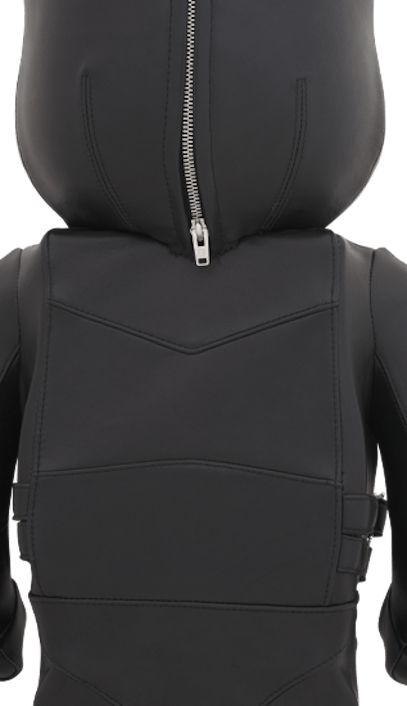 Bearbrick Lewis Leathers 1000% Black 圖 2