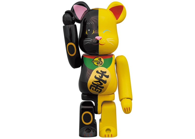 Order Bearbrick x 招財貓 100% & 400% 套裝『黑黃』