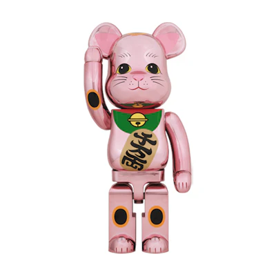 Bearbrick Maneki Neko Gold Plated 1000%