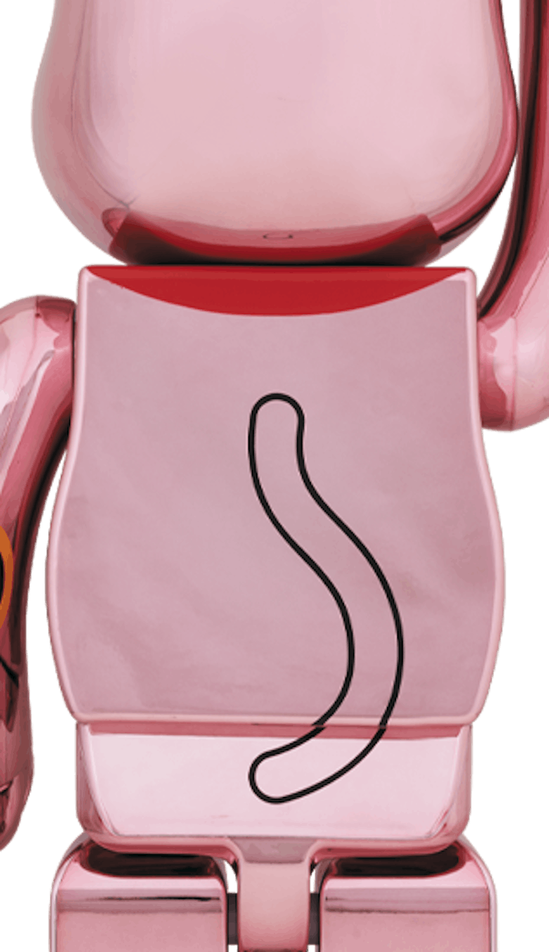 Order Bearbrick x Maneki Neko Berlapis Emas 1000%