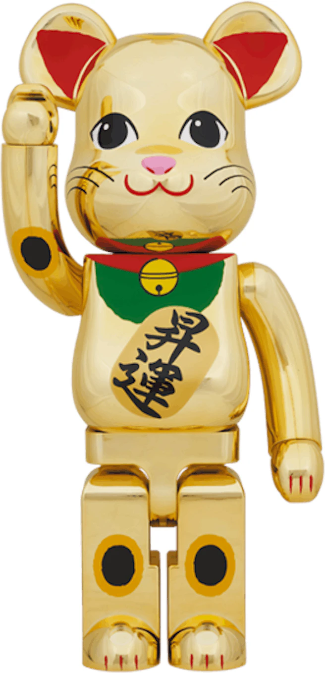 bearbrick-x-maneki-neko-gold-plated-ascension-1000