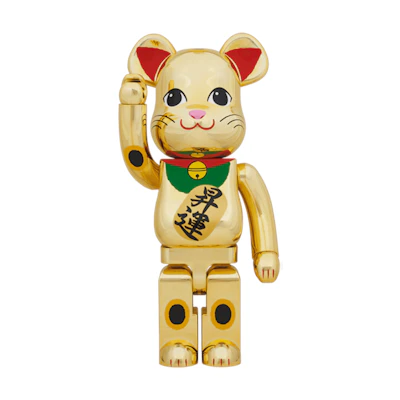 Bearbrick Maneki Neko Gold Plated Ascension 1000%