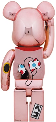 Bearbrick x Maneki Neko Peko-chan 1000% Emas Peach Plated Order Bearbrick x Maneki Neko Peko-chan 1000% Emas Peach Plated