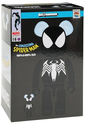 Bearbrick x Marvel Spider-Man Black Costume 100% & 400% Set Shop Bearbrick x Marvel Spider-Man Black Costume 100% & 400% Set