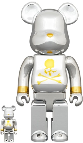bearbrick-x-mastermind-japan-100-and-400-set-silver