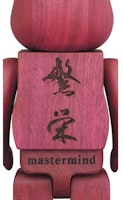 Bearbrick x mastermind JAPAN 400% 紫心 木纹玩偶 Order Bearbrick x mastermind JAPAN 400% 紫心 木纹玩偶