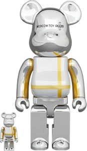 Set Bearbrick x Medicom Toy Plus 100% & 400% 'Silver Chrome Ver.' Buy Set Bearbrick x Medicom Toy Plus 100% & 400% 'Silver Chrome Ver.'