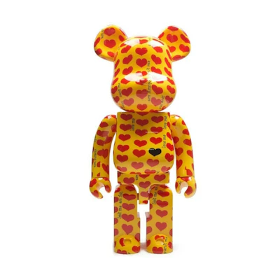 Bearbrick MEDICOM X Japan Hide Yellow Heart 1000% Yellow