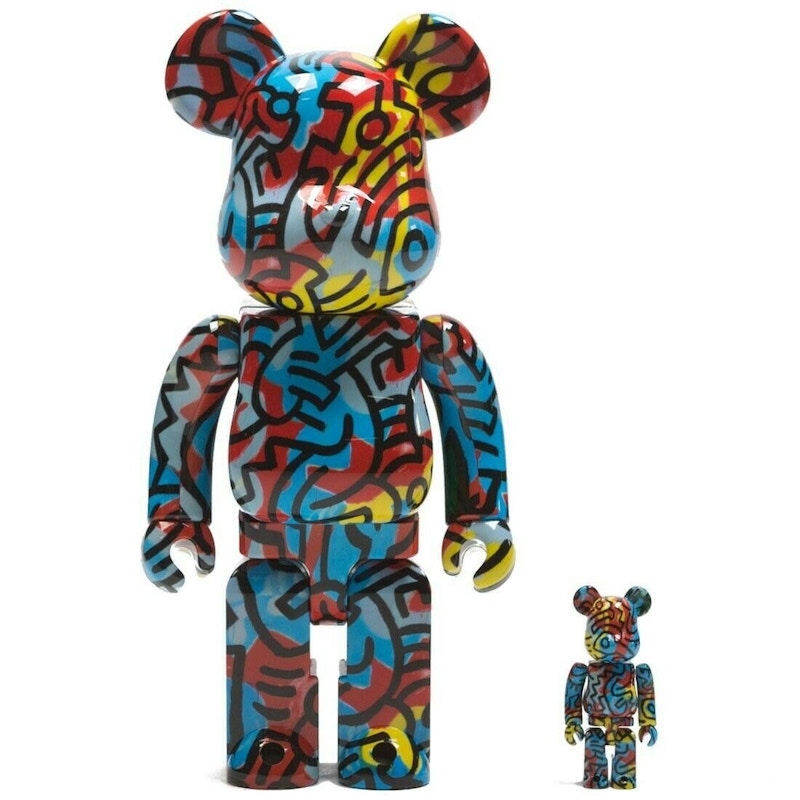 Bearbrick x MEDICOM x Keith Haring 100% & 400% Set 'Multi' (DesignerCon Exclusive)
