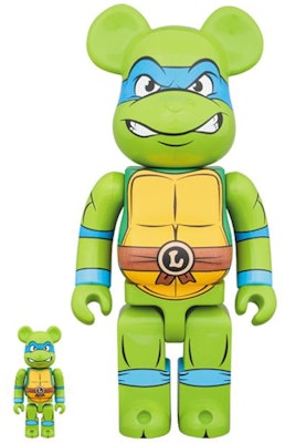 Bearbrick x Medicom x TMNT 100% & 400% Set 'Leonardo Hijau' Buy Bearbrick x Medicom x TMNT 100% & 400% Set 'Leonardo Hijau'