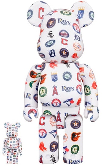 bearbrick-x-mlb-american-league-100-and-400-set