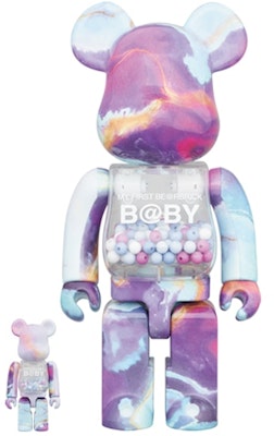 Bearbrick x 我的第一个宝宝大理石100% & 400%套装 '多色' Buy Bearbrick x 我的第一个宝宝大理石100% & 400%套装 '多色'