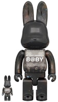 Bearbrick x My First Rabbrick Baby 100% & 400% Set 'Black' Bearbrick x My First Rabbrick Baby 100% & 400% Set 'Black'