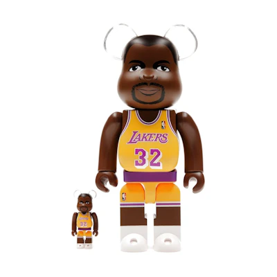 Bearbrick NBA 100% & 400% Set 'Los Angeles Lakers Magic Johnson'
