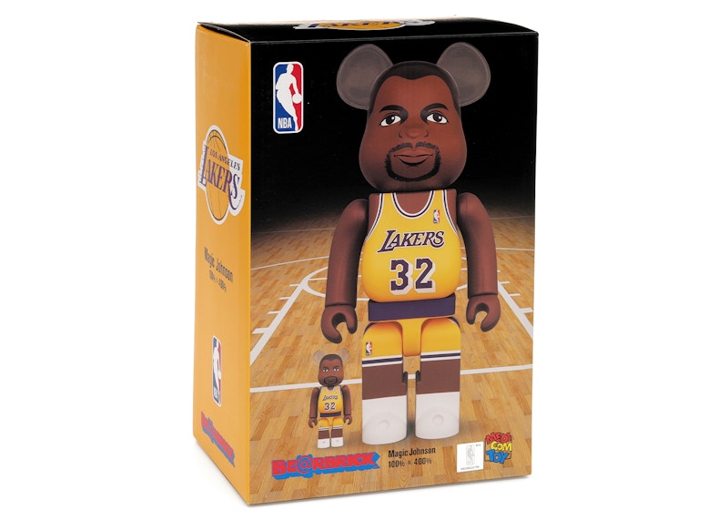 Lookbook Bearbrick x NBA 100% & 400% 套組 '洛杉磯湖人隊魔術強森'