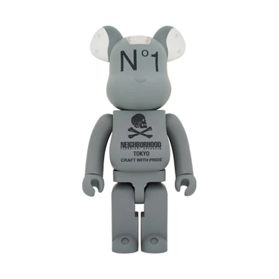 Bearbrick Neighborhood 1000% 'Grey'
