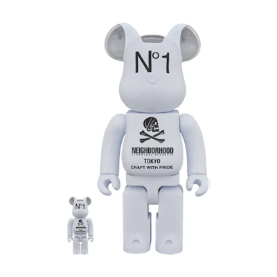 Bearbrick Neighborhood 100% & 400% Set 'White'