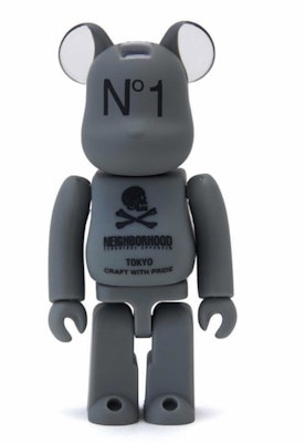 Bearbrick x Neighborhood 100% 'Grey' Buy Bearbrick x Neighborhood 100% 'Grey'