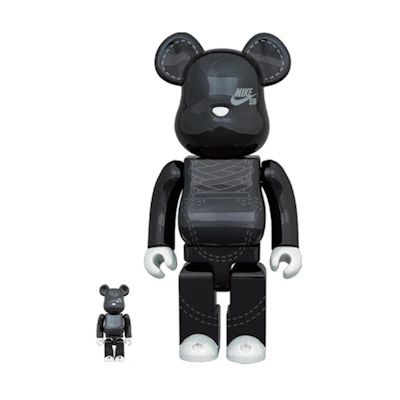 Bearbrick Nike SB 2020 100% & 400% Set 'Black'