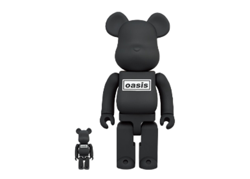 Bearbrick x Oasis 100% & 400% Set 'Black Rubber'