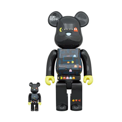 Bearbrick Pac-Man 100% & 400% Set