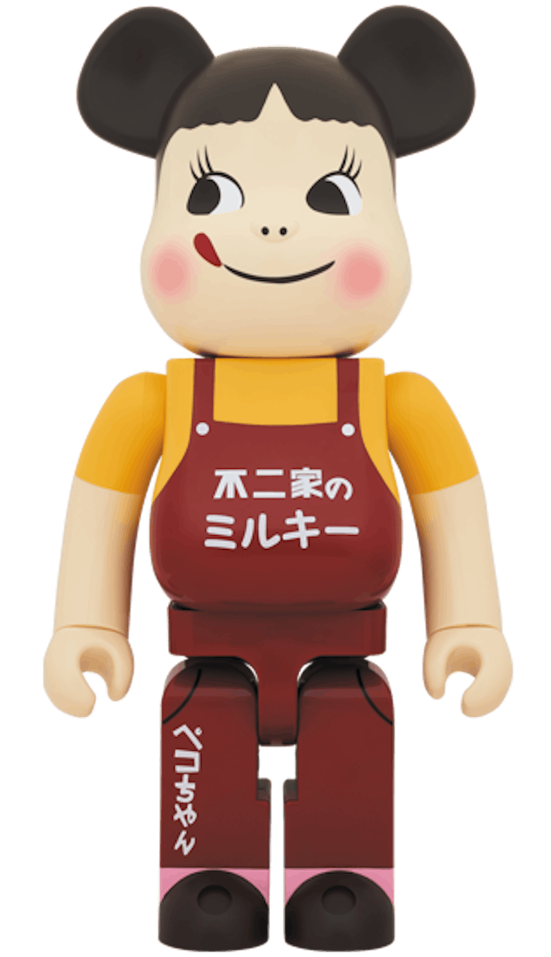 Bearbrick Peko-Chan Milky 1000% 'Vintage Edition Multi'