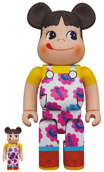 bearbrick-x-peko-chan-milky-70th-anniversary-100-and-400-set