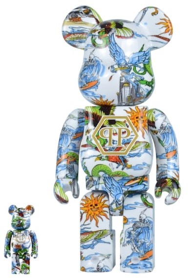bearbrick-x-philipp-plein-100-and-400-set