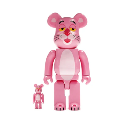 Bearbrick Pink Panther 100% & 400% Set