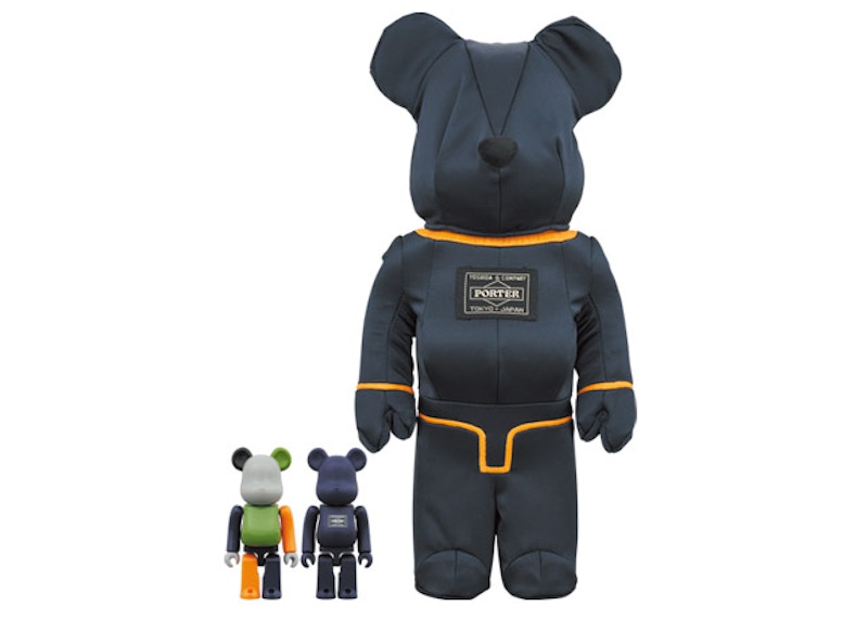 Bearbrick Porter Tanker 100% & 400% Set 'Iron Blue'