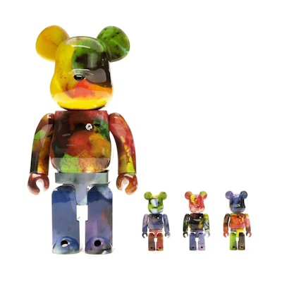 Bearbrick Pushead 4 pc Set 100% & 400% Set 'Multi'